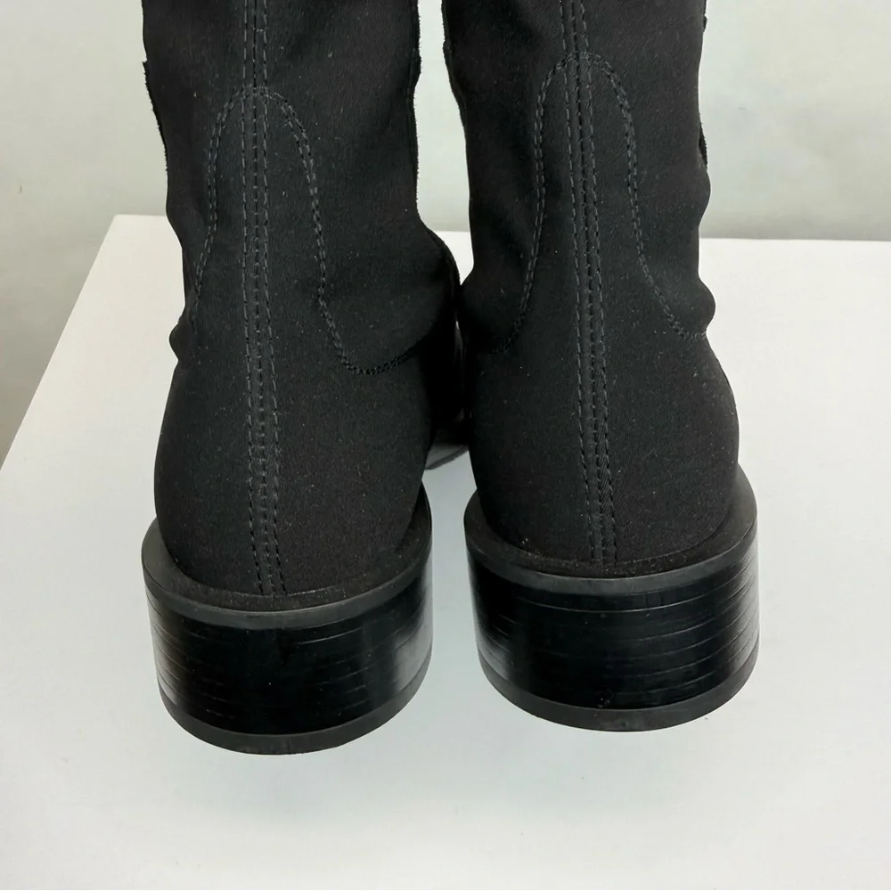 New Stuart Weitzman 5050 Bold Over The Knee Boot Black Sz 6.5
